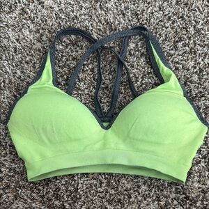 Victoria Secret Green and Gray Women's Sports Bra size SM
